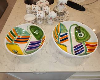 Medium & Large Desimone ceramic bowls