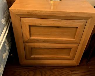 #10	2 drawer pine bedside table 22x16x23	 $65.00 			
