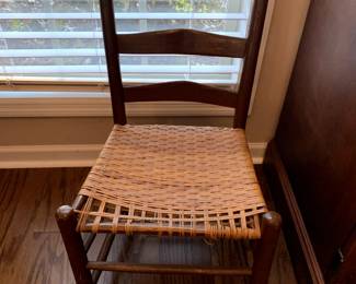 #39	odd dining chair with basket weave seat	 $20.00 			
