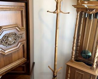 #48	coat rack wood 72 tall	 $45.00 			
