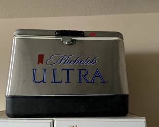 #168	mh	Michelob Ultra Stainles steel vintage cooler	 $30.00 			

