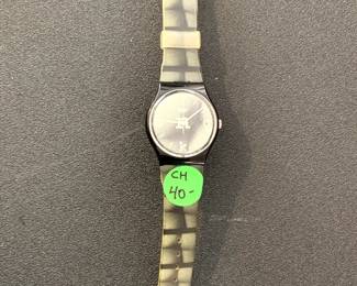 #90	Swatch green watch  Swiss made	 $40.00 			
