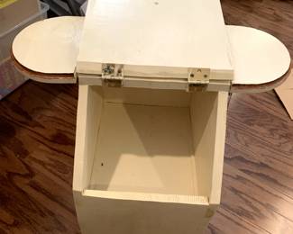 #27	painted cabinet with flip top flip up side 11x14x21	 $50.00 			

