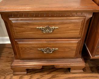 #12	Sumter 2 drawer bedside table 24x17x24	 $75.00 			
