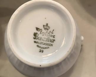 #120	Jahre Bareuther Waldassen Bavaria teapot w cream and sugar	 $50.00 			
