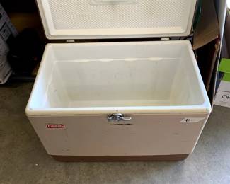 #87	vintage Colman cooler 	 $40.00 			
