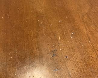#22	French Proventil 1 drawer end table as is finish 21x26x22	 $45.00 			

