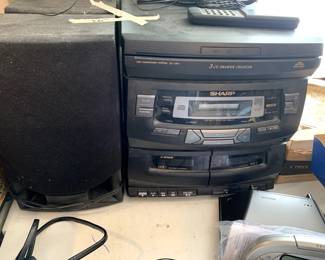 #117	Sharp stereo with cd and cassette 	 $20.00 			
