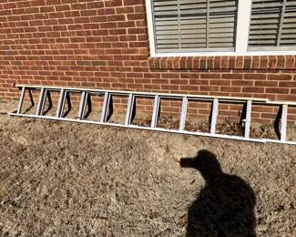 #59	metal extension ladder 16 foot	 $45.00 			
