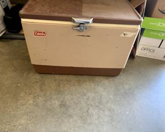 #87	vintage Colman cooler 	 $40.00 			
