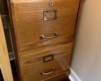 #36	2 drawer wood file cabinet 15x16x28	 $100.00 			
