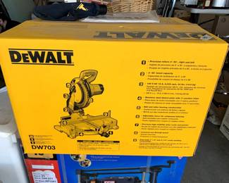 #73	DeWalt miter saw  in box  DW703	 $80.00 			
