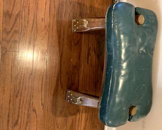 #31	camel stool as is wobbled 	 $35.00 			
