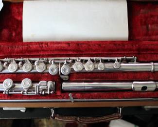 1962 Student Artley Flute, Silver Plated with Carrying Case, Model 105 #104162