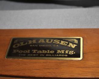 Pool Table OLHAUSEN to be pictures but in great shape