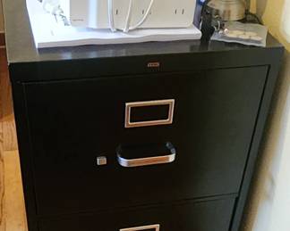 Black file cabinet 