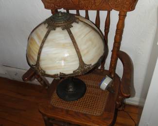 Slag Glass Lamp
