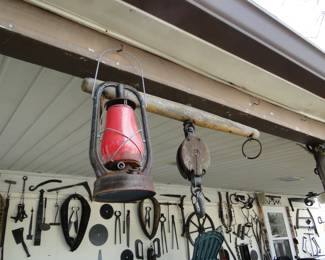 OLD Farm Tools, lanterns