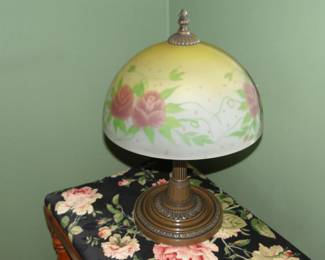 Reverse Glass domed lamp