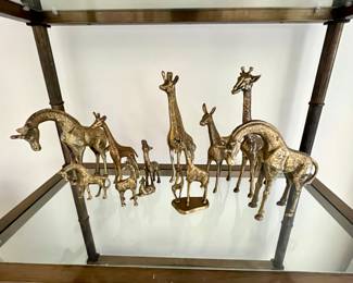Brass Giraffes
