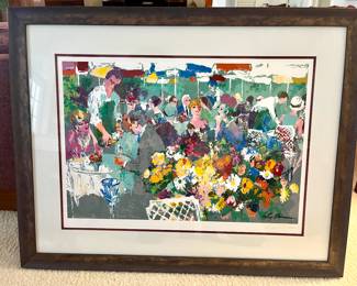 Leroy NEIMAN Original Color Serigraph BISTRO GARDEN Hand Signed 