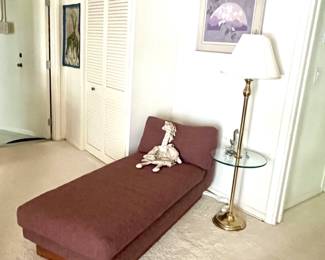 This Is A Coordinating 1970's Stuckey Furniture Low Chaise. 