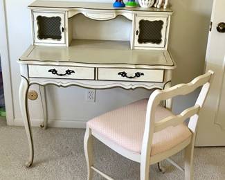 Vintage French Provincial Style Desk and Chair