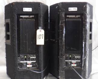 LOT OF 2 SAMSON LIVE L612 ACTIVE MONITORS