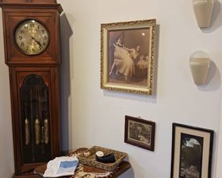 Black Forest German Grandfather Clock. Not a reproduction. Beautiful bold chimes every hou and dogs every quarter hour after that. Asking $15,000