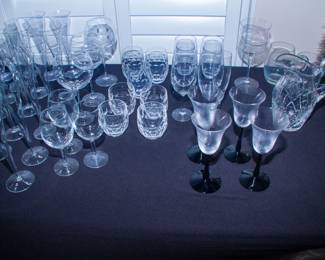 Beautiful assortment glassware