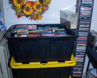 Assortment DVDs and CDs