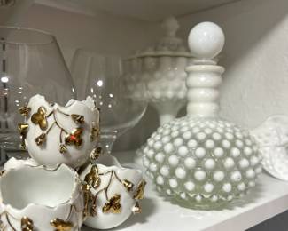 Milk glass and more. 