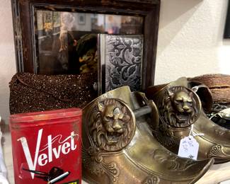 Antique brass conquistador stirrups.  You could never be as cool as he was, but you can have his shoes.