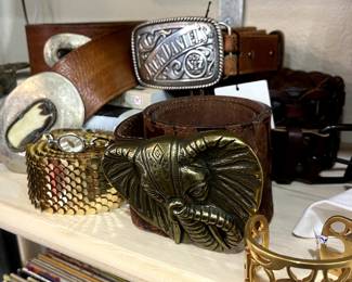 Belt buckles from another time and place. 