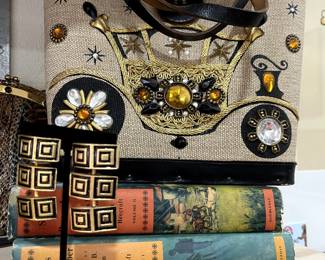 Vintage bag and earrings.