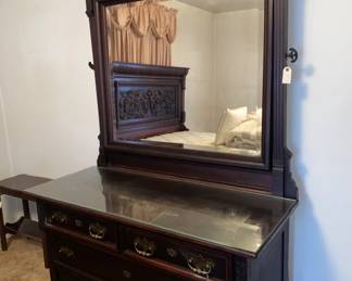 Vintage dresser with mirror