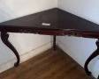 Antique Rose carved corner table