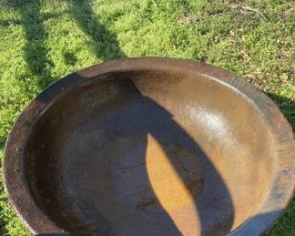 antique syrup kettle