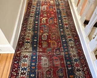 150. Antique Kazak Runner (114" x 41")