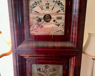 90. Antique Westerviller Clock c.1845 (17" x 31")