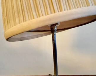 226. Pair of Metal Column Lamps (18"h) 