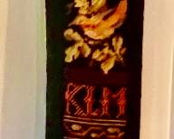 13. Antique Needlepoint Wall Panel (6" x 64")