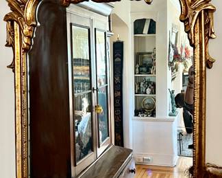 25. Pair of  Ornate Gilt Mirrors (28" x 50")