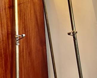 36. Vintage Brass Easel (16" x 16" x 61")