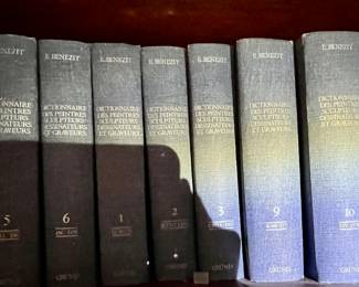 107. Volume of 10 Books 18th, 19th Century Artist by E. Benezit 