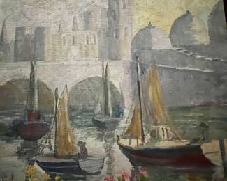 261. Signed Painting of London 1939 (20" x 24") 