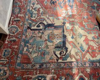 263. Antique Heriz Serapi Rug 