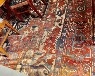 263. Antique Heriz Serapi Rug 