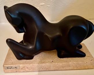 163. Sculpture of Horse by Torres Guardia (8" x 4" x 6")