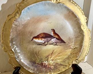 14. Limoge Decorative Plate w/ Gilt Edge (9")